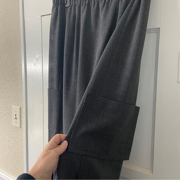 Shirin Guild Straight Dark Gray Maxi Wool Skirt - Picture 10 of 14